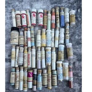Vintage China Paint Powder Lot 50 Pcs Renaldys Bell Fry Porcelain Pigments